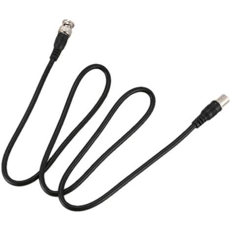 CCTV-Verlängerungskabel (Koaxialkabel) mit BNC-Stecker (männlich auf weiblich), 1 m (3,3 ft), schwarz (1/5)
