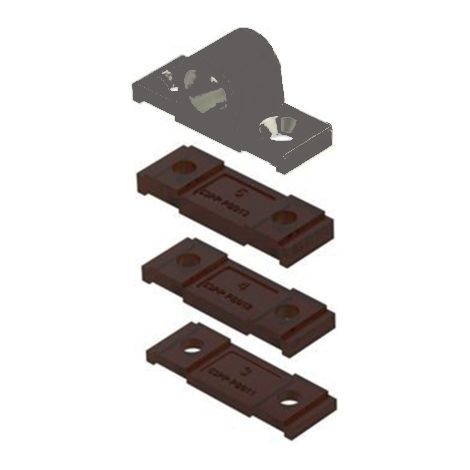 Bausatz hoher Türöffner ALMA - Ral 9006 Grau - 240K-CER-9006