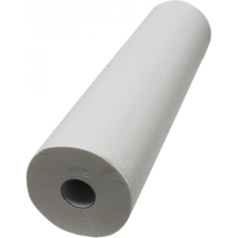 Drap d'examen blanc 60cm x 50m – 34g/m² double épaisseur – 100% ouate de cellulose – Usage unique pour hygiène parfaite – Vivezen