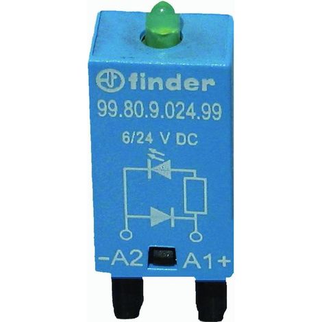 Finder LED gn + Diode 6.. 24VDC f.Fas. 94.82/83/84 99.80.9.024.99 (1/5)