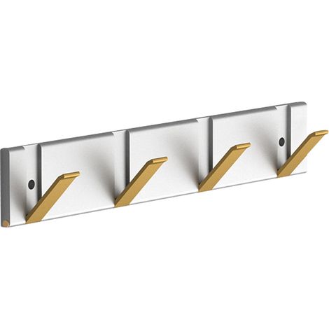 Cintre pliable, aluminium, avec 4 crochets, or/argent (1/5)