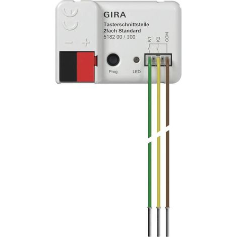 Schalter Gira Tasterschnittst 2 Funktionen Silber Secure