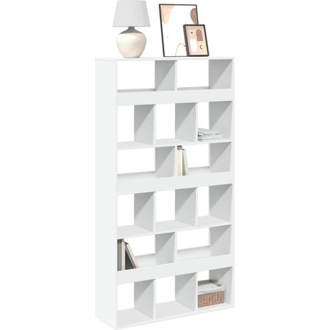 Bücherregal Weiß 100x33x187,5 cm Holzwerkstoff