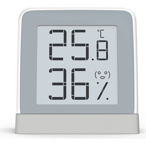 Thermohygromètre d'intérieur avec affichage électronique à encre, thermomètre numérique, haute précision, convient aux chambres d'enfants, aux bureaux, etc. (1/5)