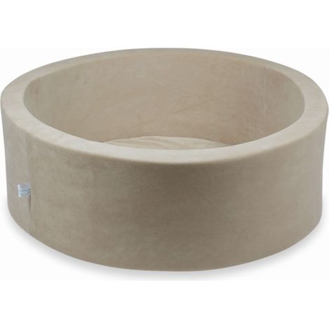 Suchy basen 90x30cm Velvet Soft Bezowy bez piłek (1/2)