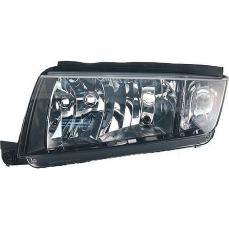 Phare avant gauche H7/H3 noir Skoda Fabia 1 2000-2007