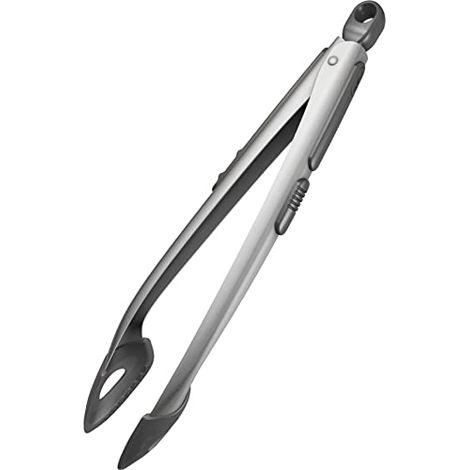 Zyliss E42033 Pinze da Cucina, Pinza Spaghetti, Pinze da Barbecue, Acciaio Inox E Silicone di Alta qualità, Sistema di Bloccaggio Intelligente (1/3)