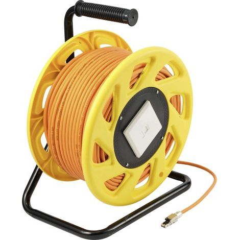 Renkforce RJ45 réseau informatique Enrouleur de câble CAT 6a (câble brut CAT 7) S/FTP 90 m orange sans halogène X252862 (1/4)