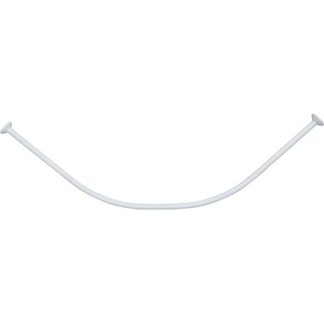 Barra doccia curva 90x90 cm in alluminio - bianco - Tendance (1/3)