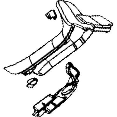 Rowenta coperchio posteriore scopa Air Force X-Pert 260 360 460 RH73 RH90 RH92
