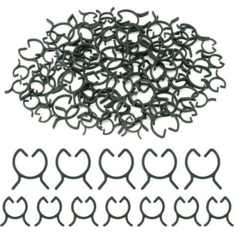 200 clip di supporto per piante, clip per pomodori, clip per piante rampicanti, clip per piante da esterno, clip da giardino, adatte per frutta, verdura e pomodori (1/4)
