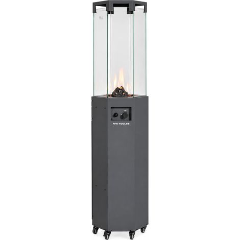 Chauffage de terrasse infrarouge hexagonal 8,0 kW – Anthracite MW Tools WGP30IH (1/5)
