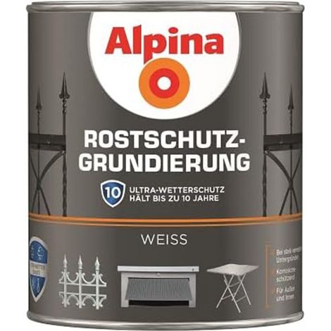 ALPINA Rostschutz-Grundierung, weiß, 750ml (1/2)