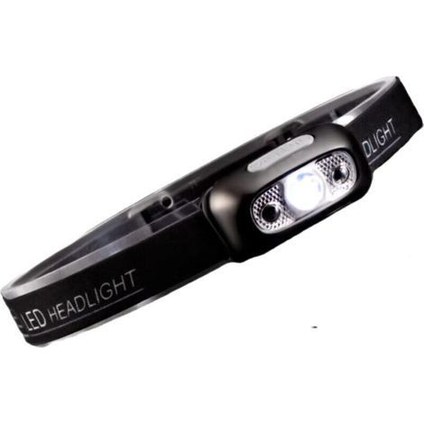 Lampada frontale ricaricabile, torcia frontale a LED ultra potente - 2 colori, regolazione continua dell'intensità luminosa, 12 modalità, sensore di movimento, impermeabile, 30 ore di autonomia per es (1/5)