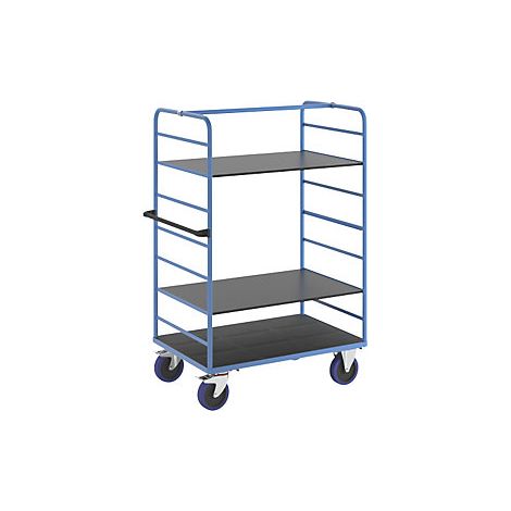 eurokraft pro  Carrello a ripiani  con 2 sponde  lungh x largh (1/4)