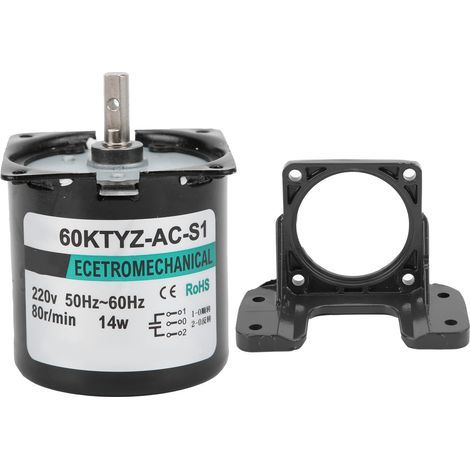 14W 2-Wege-Wechselstrom-Synchronmotor mit hochdrehender Permanentmagnet-Mittelwellenlagerung XD60KTYZ (80 U/min AC220V) (1/5)