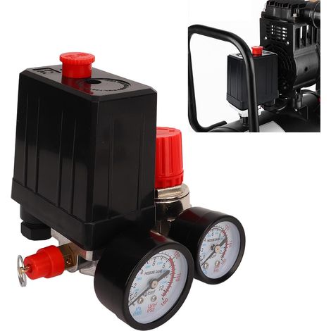 1 Pressostat De Compresseur D'air, 0-180 PSI, Laiton, Acier Inoxydable, Pour Compresseur Portatif (1/5)