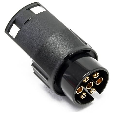 Adaptateur prise remorque  7 vers 13 broches  12 V 50 A  pour Feux stop Plaque Immatriculation Clignotant  Éclairage Sécurité routière de véhicules