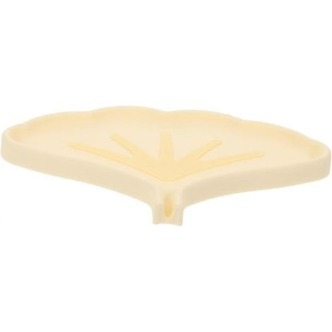 Support de Silicone Forme de Ginkgo Plateau Drainant pour Salle de Bain Cuisine et Lavabo Design Élégant et Dérapant pour Comptoir Propre et Sec (1/4)