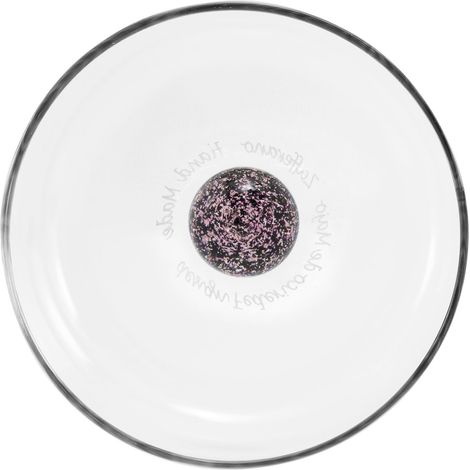 Bilia Caleido Set di 4 Tumbler in Vetro Borosilicato Soffiato a Mano Colore Rosa, Design Raffinato con Sfera Decorativa Effetto Cielo Stellato (1/3)