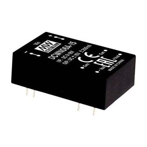 Convertidor mean-well dcwn06b-05 6W 2 salidas