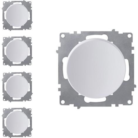Interrupteur simple allumage (lot de 5) - blanc