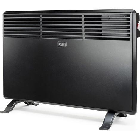 Black+Decker BXCSH1200E Termoconvettore, 1200 W, Steel, Nero (1/5)