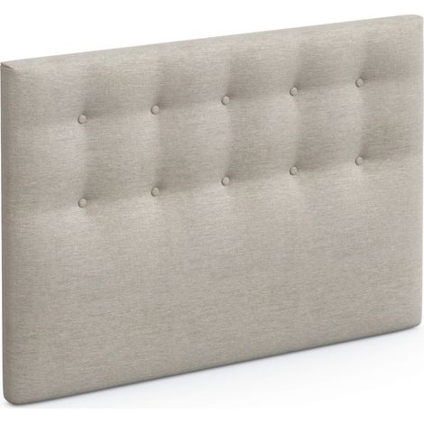 Tête de lit déco capitonnée beige lin - SOMEO 180 (1/3)
