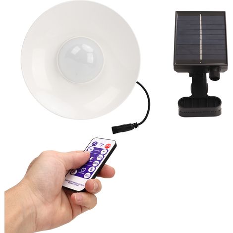 Lampe Solaire pour Parasol avec Télécommande et Minuterie, Lumière LED à Panneau Solaire, Pile Intégrée, Couleur Chaude 3000K (1/5)