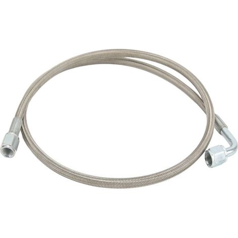 Ligne d'alimentation en huile Turbo 4AN, tuyau tressé en acier inoxydable à 90 degrés, 24 pouces (1/5)