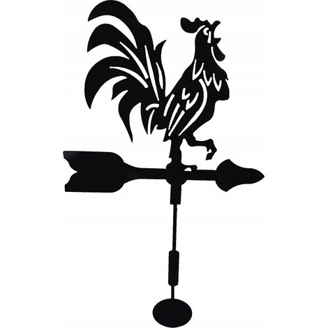 Gran veleta giratoria con forma de gallo, decoración de jardín.