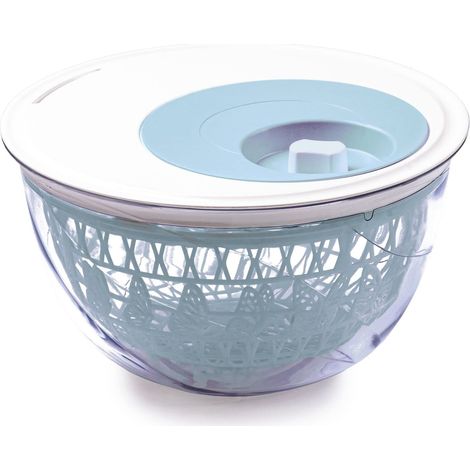 Snips , Centrifuga Scola Insalata, Madame Butterfly,4 LT, Bianco e Azzurro, Made in Italy (1/4)