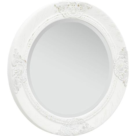 Miroir mural Style Moderne - 50 cm Blanc BV103477 - BonneVie (1/4)
