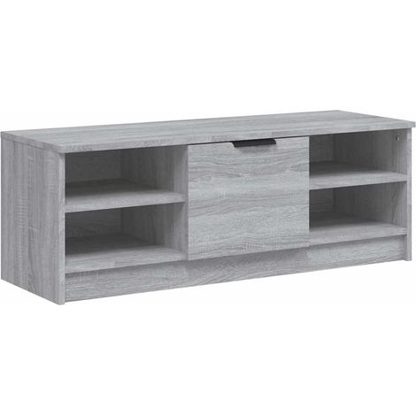 Meuble TV, Étagère TV, Meuble de Salon, Sonoma gris 102x35,5x36,5 cm Bois d'ingénierie OIB9184E (1/5)