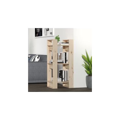 Bibliothèque-Séparateur de pièce 41x35x91 Pin massif (1/5)