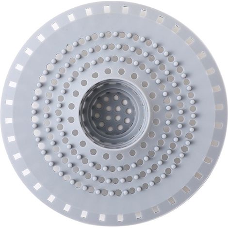 Grille de vidange en silicone pour douche avec ventouse, filtre à cheveux pour évier, baignoire et cuisine, flexible pour éviter le colmatage, 3 pièces