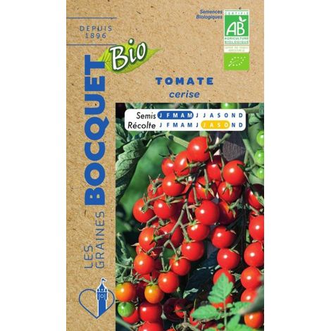 Tomate cerise- Certifiée ECOCERT FR-BIO-01 - 0,1g