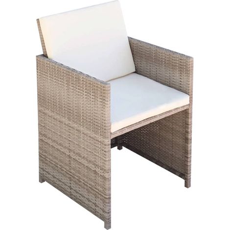 Maison Exclusive - Gartenstühle 2 Stk. mit Polstern und Kissen Po (1/5)