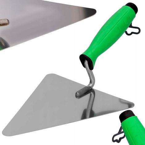 Paleta triangular de acero inoxidable de 180掳 de caucho