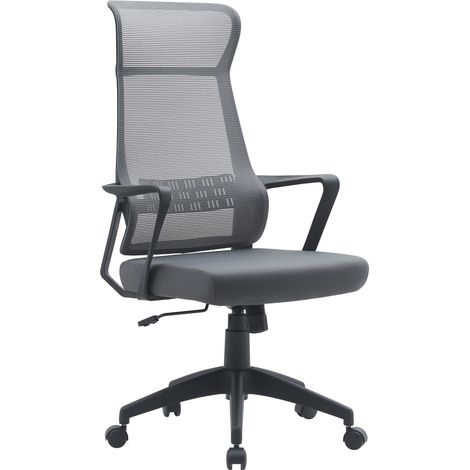 Bürostuhl Hoboken grau 59x65x121 h mit ergonomischem Design