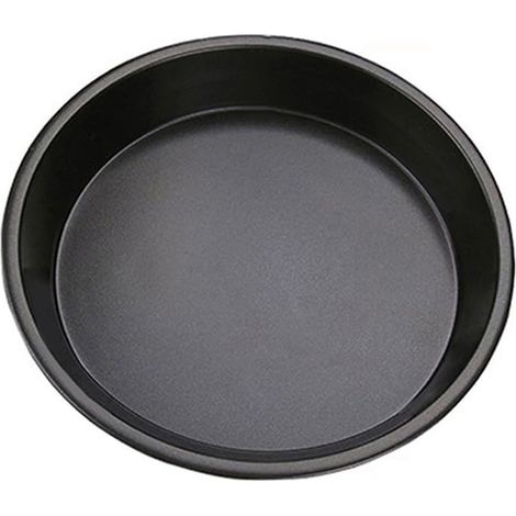 Runde Pizzabackform – Backblech – Pizza backen – Antihaftbeschichtung – 25 cm – Schwarz (1/5)