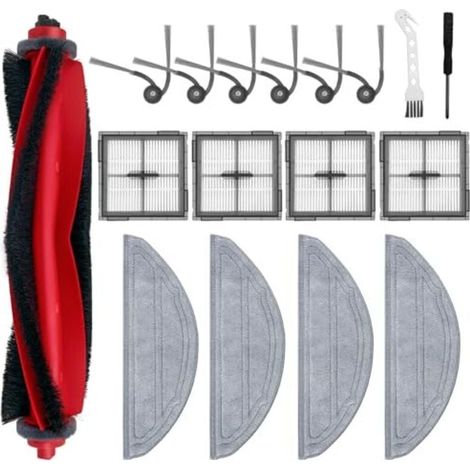 Roborock 17-teiliges Zubehörset – Wartung für Q10 S5/S5+/X5/X5+ – Haushalt – 1 Bürste, 4 HEPA-Filter, 6 Seitenbürsten – Für Roborock-Besitzer (1/4)
