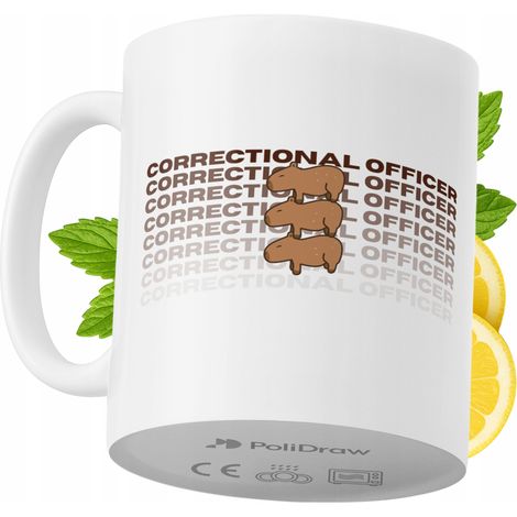 Lustige Tasse für Justizvollzugsbeamte – Kaffee- oder Teetasse mit witzigem Textdesign – ideal für Geburtstage, Namenstage, Feiertage und besondere Anlässe. Hochwertige Tasse für Zuhause, Büro und Arb