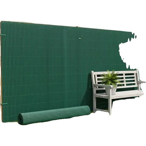 Valla de jardín, PVC resistente, fácil instalación, verde (1/2)