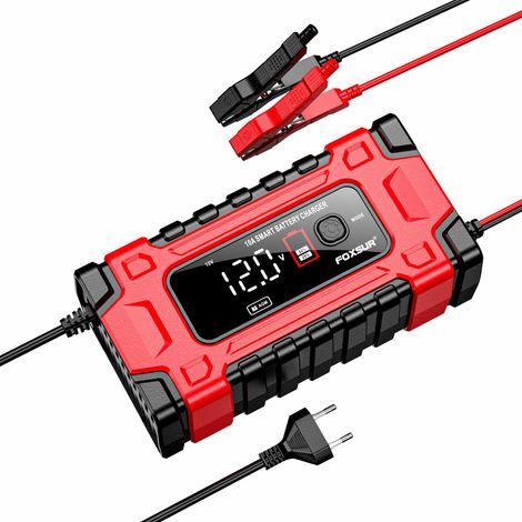 Raddrizzatore elettromagnetico Awtools Foxsur 12V e 24V 10A con display LCD (1/5)