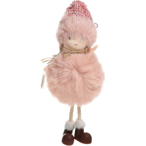 Pendentif ange créatif pour fille, ornement de Noël (1 pièce)-20x7cm-Pink (1/2)