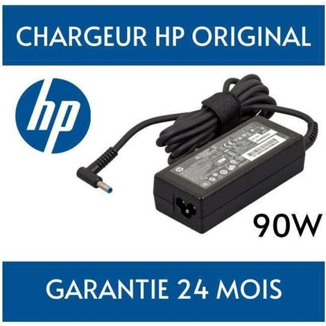 Chargeur HP Original pour pc portable HP Pavilion 17-e056sf compaq 90w 90 Watts 19.5V 4.62A 4.5Mm 3.0Mm (1/4)