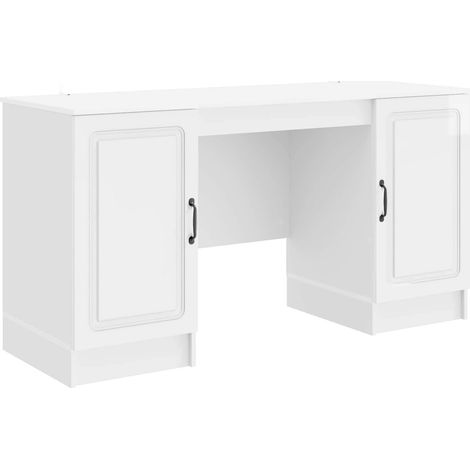 Schreibtisch Hochglanz Weiß 142,5 x 50 x 75 cm Holzwerkstoff vidaXL