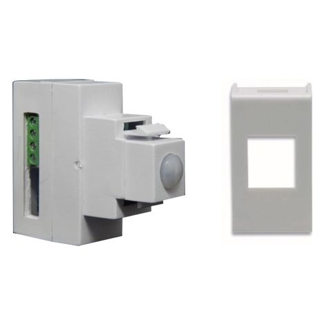 Sirsen sensore incasso a doppia tecnologia filare universale compatibile Ave Banquise bianca - DT-KEY