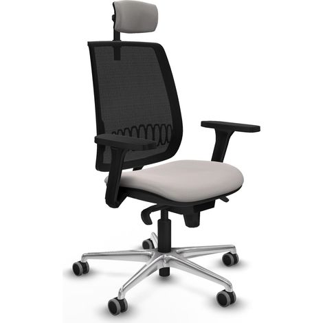 Sedia da ufficio piqueras y crespo Alares nero similpelle bianco (1/2)